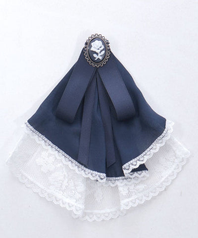 Lace & Frill Blouse with Jabot