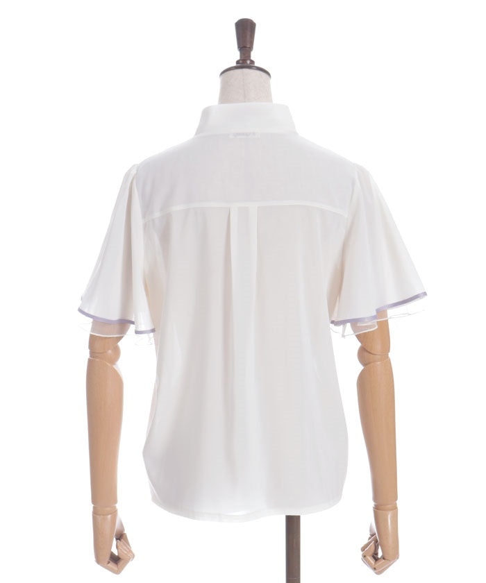 Hydrangea Embroidery Ribbon Blouse