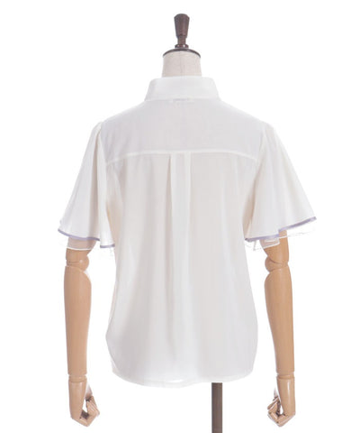 Hydrangea Embroidery Ribbon Blouse