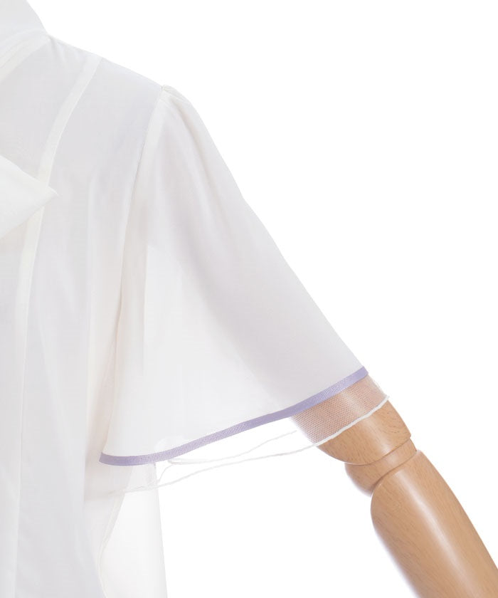 Hydrangea Embroidery Ribbon Blouse