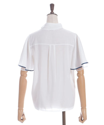 Hydrangea Embroidery Ribbon Blouse