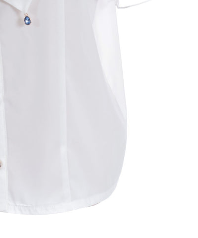 Hydrangea Embroidery Ribbon Blouse