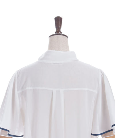 Hydrangea Embroidery Ribbon Blouse