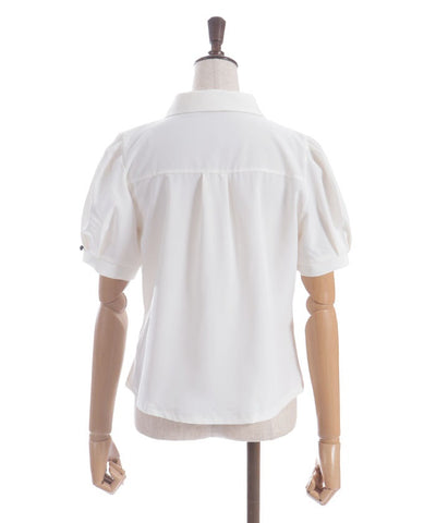 Eyelet & Chain Ribbon Blouse