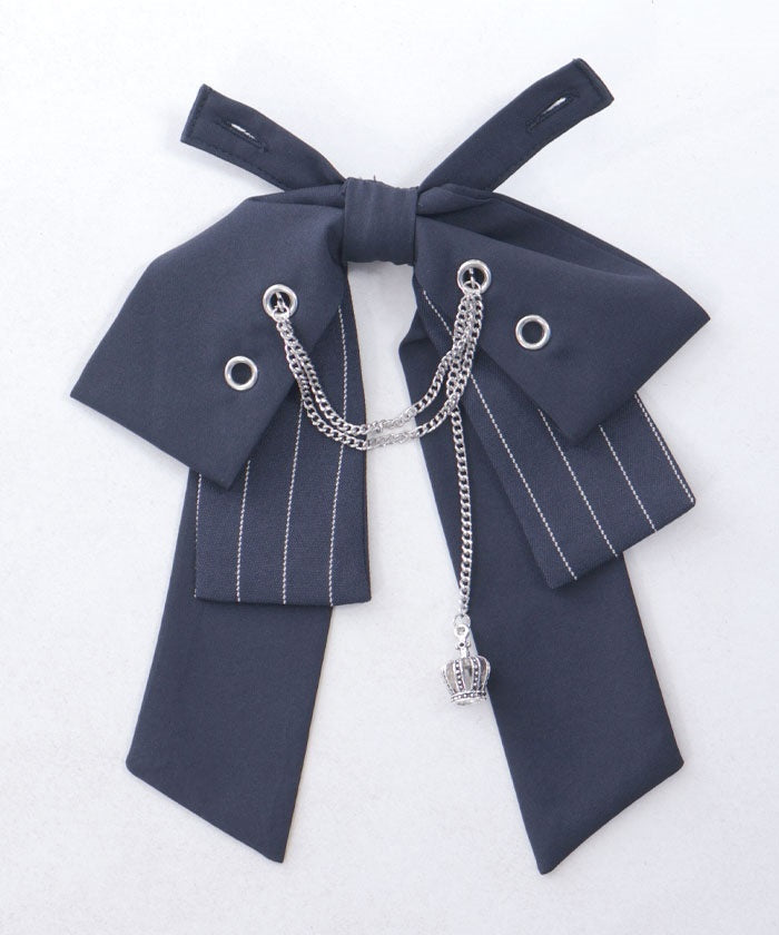 Eyelet & Chain Ribbon Blouse