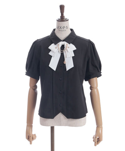 Eyelet & Chain Ribbon Blouse
