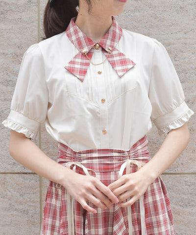 Tie Design Color Scheme Collar Blouse