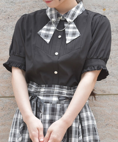 Tie Design Color Scheme Collar Blouse