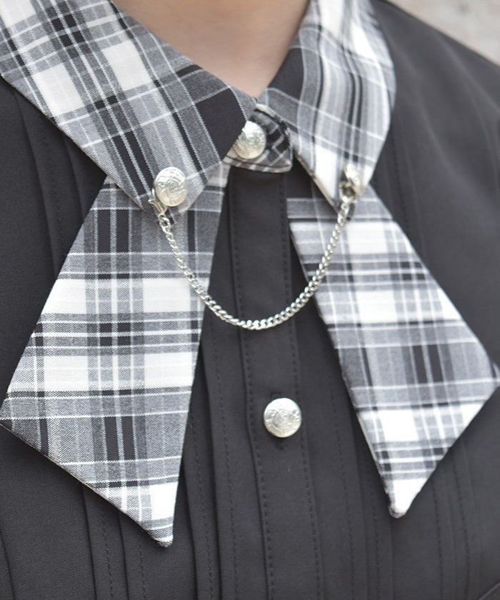 Tie Design Color Scheme Collar Blouse