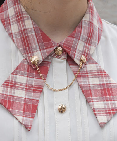 Tie Design Color Scheme Collar Blouse