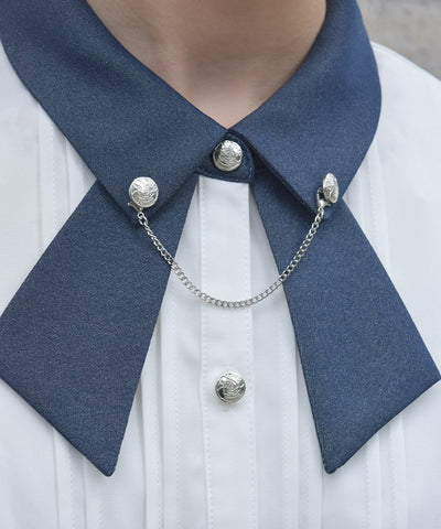 Tie Design Color Scheme Collar Blouse