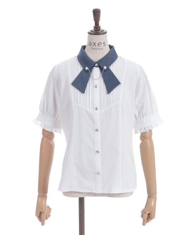 Tie Design Color Scheme Collar Blouse