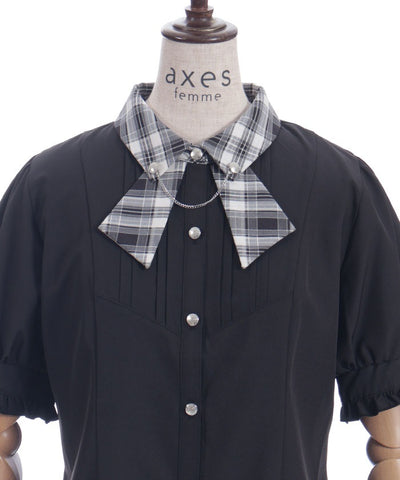 Tie Design Color Scheme Collar Blouse