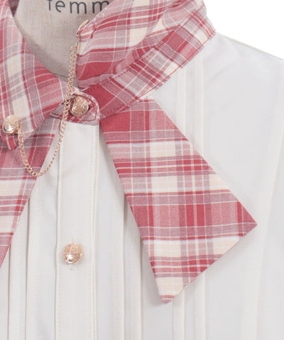 Tie Design Color Scheme Collar Blouse