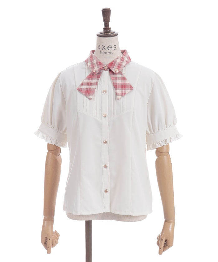 Tie Design Color Scheme Collar Blouse