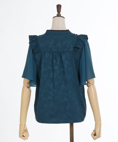 Oriental Chinese Jacquard Blouse