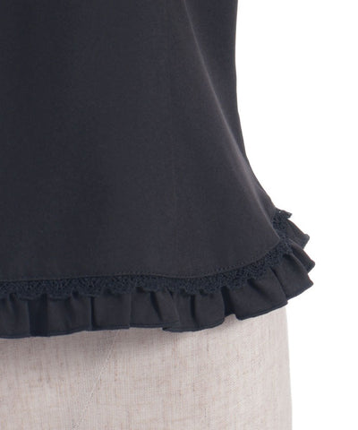 Pearl Rose Embroidery Sleeveless Blouse