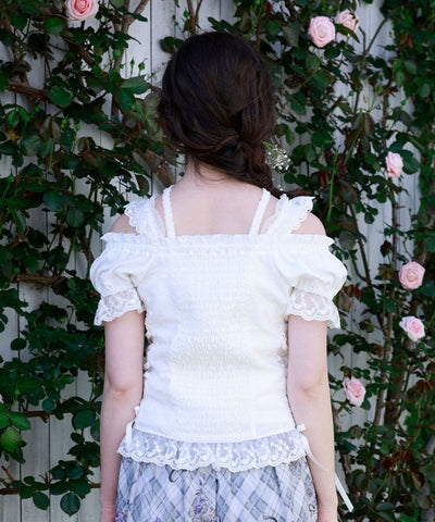 Cotton Lace Panel Top