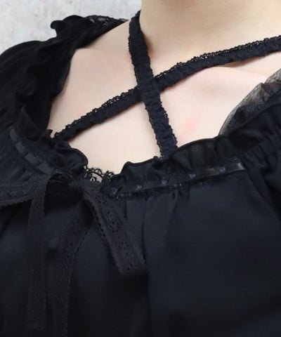 Cotton Lace Panel Top