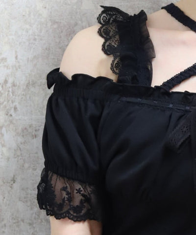 Cotton Lace Panel Top