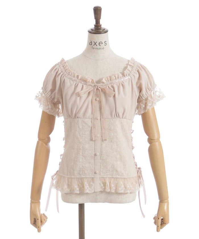 Cotton Lace Panel Top