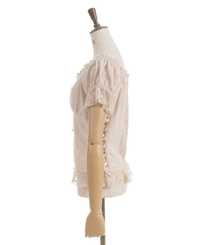 Cotton Lace Panel Top