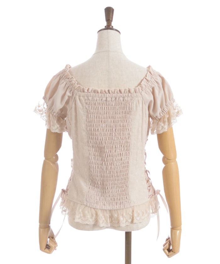Cotton Lace Panel Top