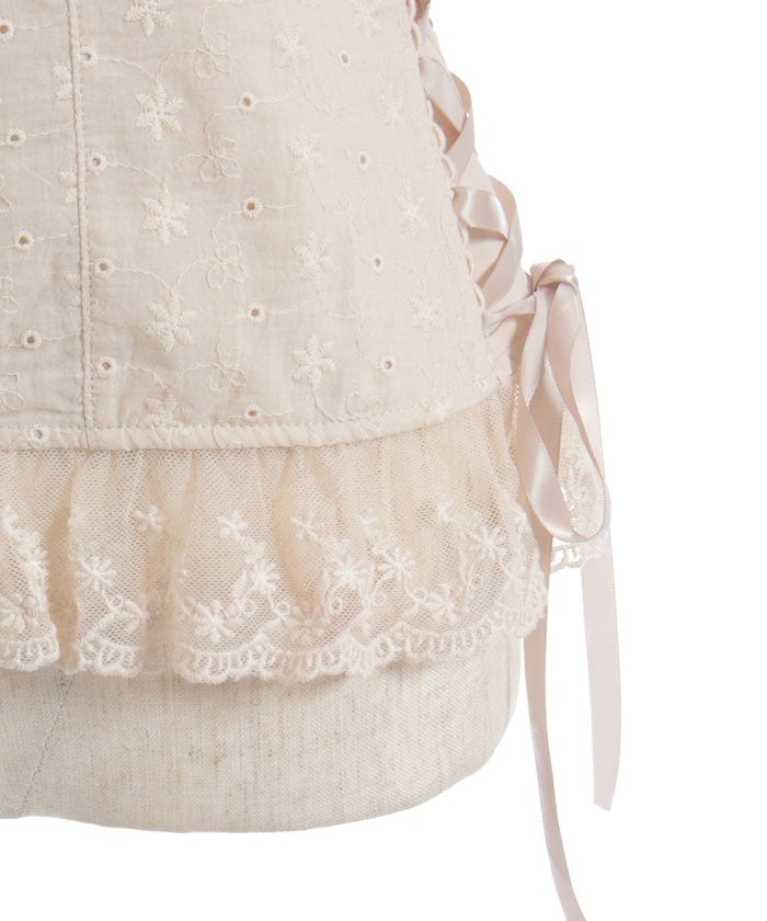 Cotton Lace Panel Top