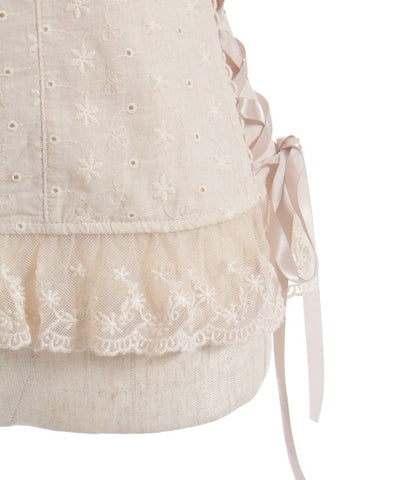 Cotton Lace Panel Top