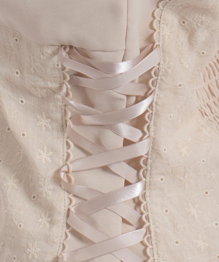 Cotton Lace Panel Top