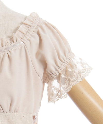 Cotton Lace Panel Top