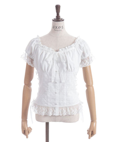 Cotton Lace Panel Top