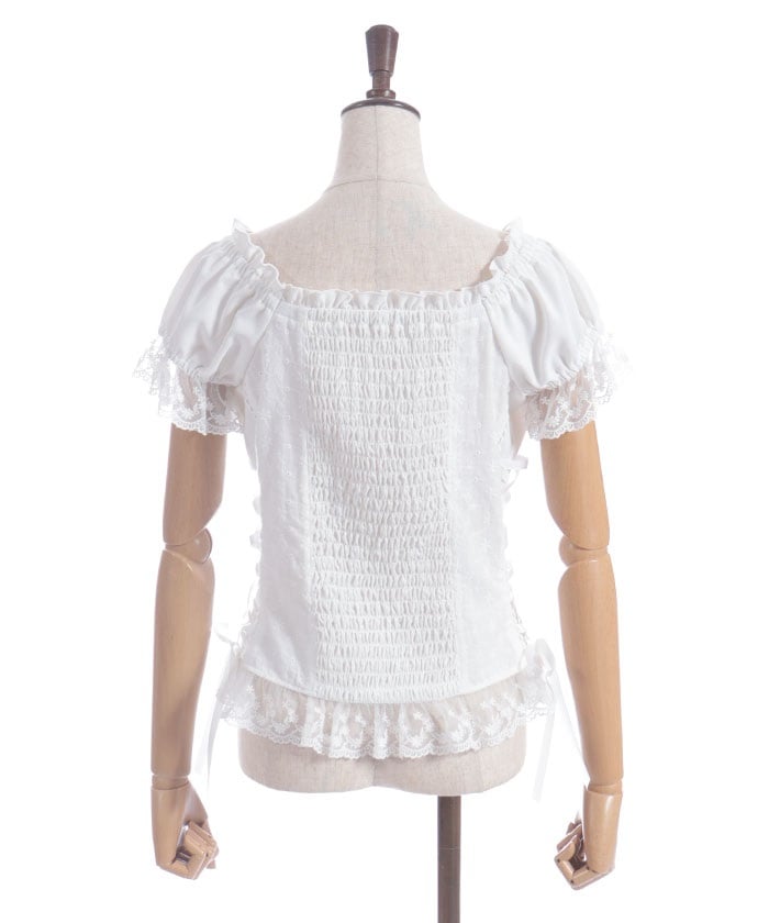 Cotton Lace Panel Top