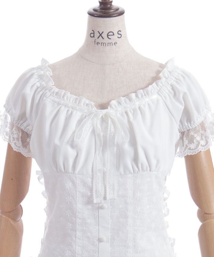 Cotton Lace Panel Top