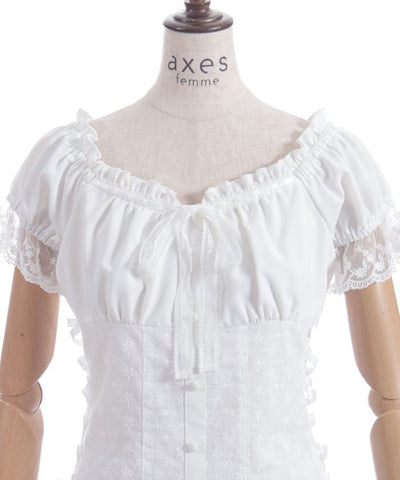 Cotton Lace Panel Top