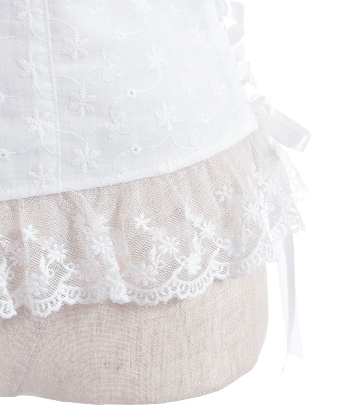 Cotton Lace Panel Top