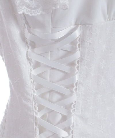 Cotton Lace Panel Top