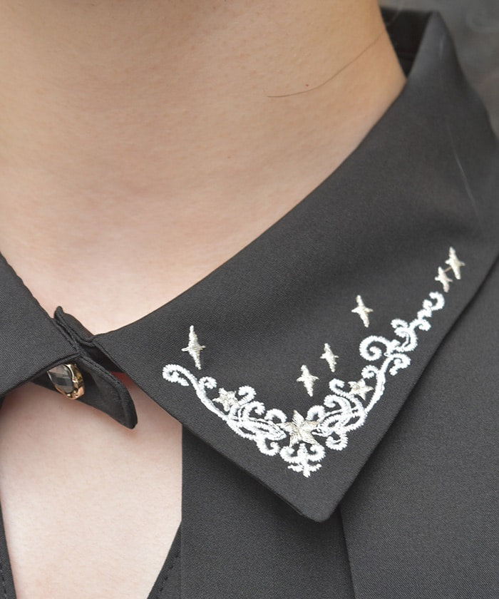 Stella Embroidery Blouse – axes femme from JAPAN