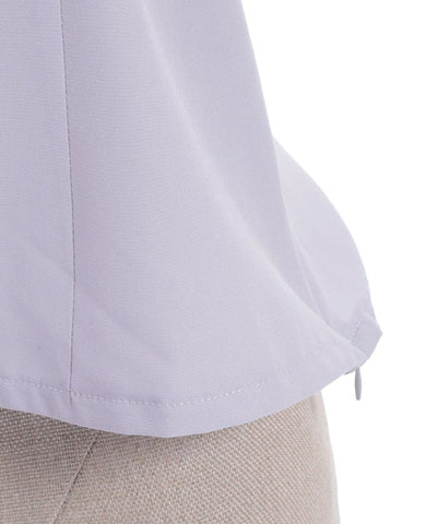 Tulip Embroidery Blouse with Ribbon
