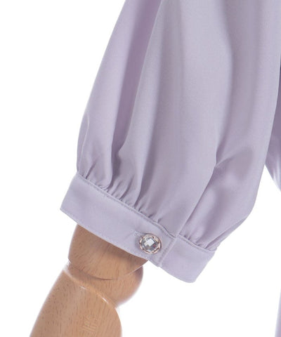 Tulip Embroidery Blouse with Ribbon