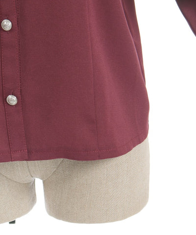 Cross Charm Ruffle Blouse