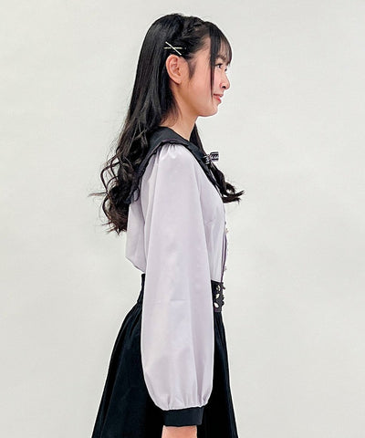 Logo Ribbon Sailor Blouse