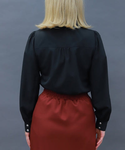 Gothic Butterfly Embroidery Blouse