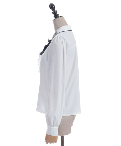 Gothic Butterfly Embroidery Blouse