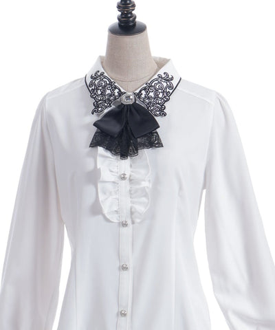 Gothic Butterfly Embroidery Blouse