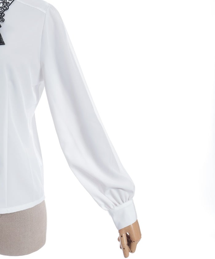 Gothic Butterfly Embroidery Blouse