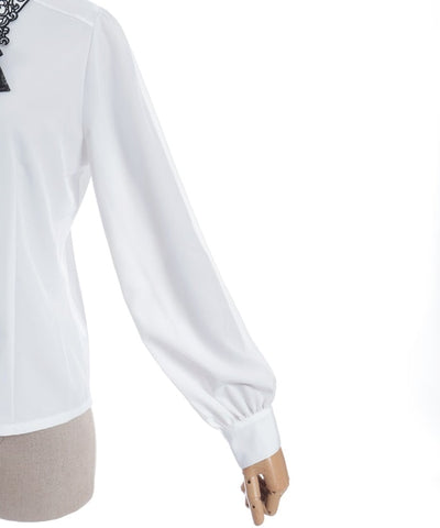 Gothic Butterfly Embroidery Blouse