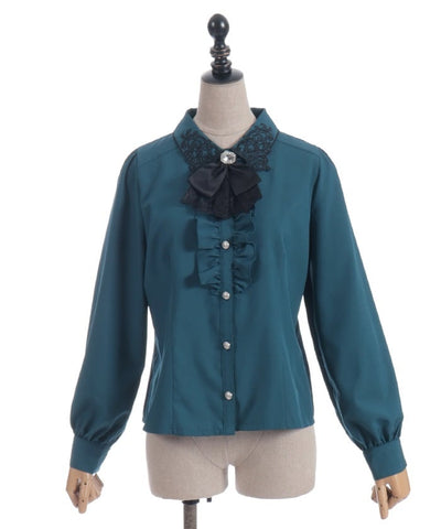 Gothic Butterfly Embroidery Blouse