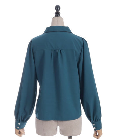 Gothic Butterfly Embroidery Blouse