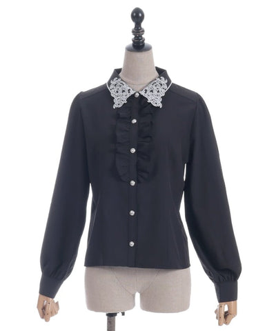 Gothic Butterfly Embroidery Blouse